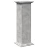 Display Stand with Storage - Concrete Grey 31x30x90 cm