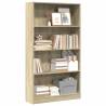  Bookcase Sonoma Oak 80x24x143 cm Engineered Wood Colour sonoma oak Quantity in Package 1 Height 143 cm Width 80 cm 