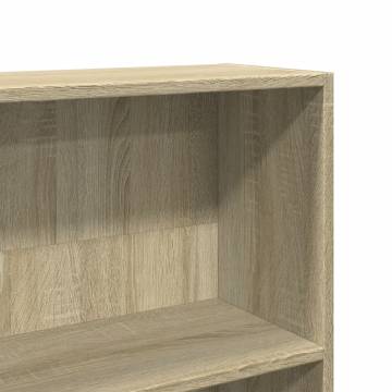 Sonoma Oak Bookcase 80x24x143 cm | Stylish Storage Solution