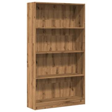 Bookcase Artisian Oak - Engineered Wood, 80x24x143 cm