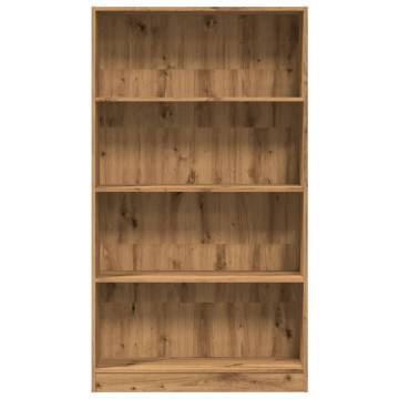 Bookcase Artisian Oak - Engineered Wood, 80x24x143 cm