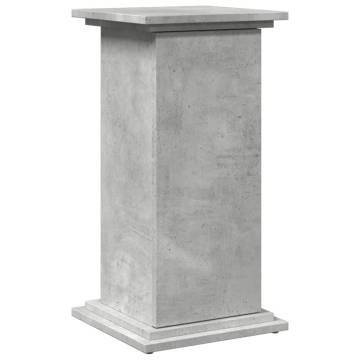 Display Stand with Storage - Concrete Grey 31x30x60 cm