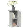 Display Stand with Storage - Concrete Grey 31x30x60 cm