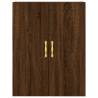 Stylish Highboard Brown Oak - 69.5x34x180 cm | Hipo Market