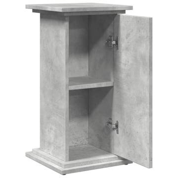 Display Stand with Storage - Concrete Grey 31x30x60 cm