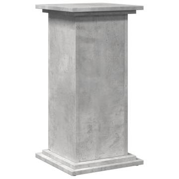 Display Stand with Storage - Concrete Grey 31x30x60 cm