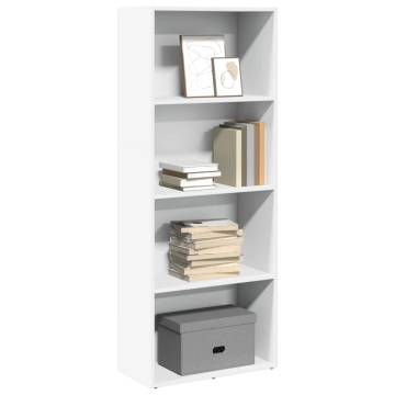 Bookcase White 60x30x152 cm - Stylish Storage Solution