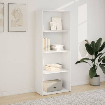 Bookcase White 60x30x152 cm - Stylish Storage Solution