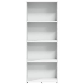 Bookcase White 60x30x152 cm - Stylish Storage Solution