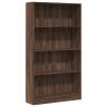 Bookcase Brown Oak 80x24x143 cm - Durable Engineered Wood