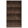 Bookcase Brown Oak 80x24x143 cm - Durable Engineered Wood