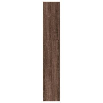 Bookcase Brown Oak 80x24x143 cm - Durable Engineered Wood