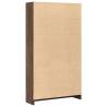 Bookcase Brown Oak 80x24x143 cm - Durable Engineered Wood