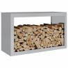 Firewood Rack 100x40x60 cm Galvanised Steel | Hipo Market