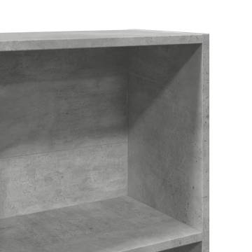 Bookcase Concrete Grey 60x24x176 cm | Stylish Storage Solution