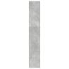 Bookcase Concrete Grey 80x24x143 cm - Engineered Wood Storage