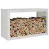 Stainless Steel Firewood Rack 100x40x60 cm - Durable & Stylish