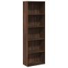 Brown Oak Bookcase 60x30x189 cm Engineered Wood - HipoMarket