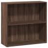 Brown Oak Bookcase 80x30x77 cm - Stylish Storage Solution