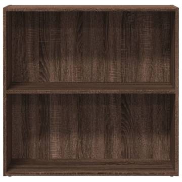 Brown Oak Bookcase 80x30x77 cm - Stylish Storage Solution