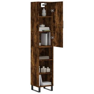 Highboard Smoked Oak - Stylish Storage Solution | HipoMarket