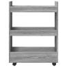 Narrow Storage Trolley 3 Tier Grey Sonoma - Practical & Stylish