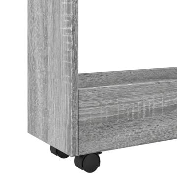 Narrow Storage Trolley 3 Tier Grey Sonoma - Practical & Stylish