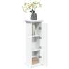 Display Stand with Storage White - 31x30x90 cm | Hipo Market