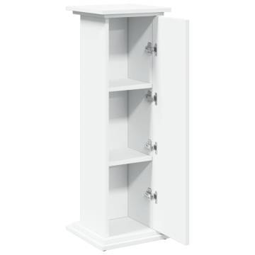 Display Stand with Storage White - 31x30x90 cm | Hipo Market