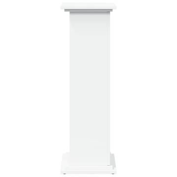 Display Stand with Storage White - 31x30x90 cm | Hipo Market