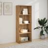 Stylish Bookcase in Artisian Oak - 60x30x152 cm Engineered Wood