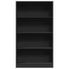 Bookcase Black 80x24x143 cm - Stylish Engineered Wood Storage