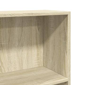 Bookcase Sonoma Oak - 60x24x109 cm Engineered Wood | HipoMarket