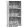 Elegant Grey Sonoma Bookcase - 60x24x109 cm Engineered Wood