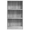 Elegant Grey Sonoma Bookcase - 60x24x109 cm Engineered Wood