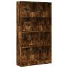 Stylish Smoked Oak Bookcase - 80x24x143 cm | Hipo Market