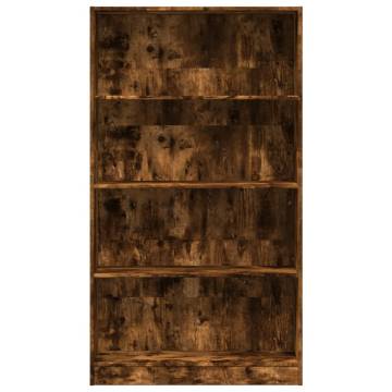 Stylish Smoked Oak Bookcase - 80x24x143 cm | Hipo Market