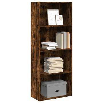 Bookcase Smoked Oak - Stylish Storage Solution | HipoMarket