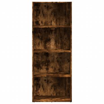 Bookcase Smoked Oak - Stylish Storage Solution | HipoMarket