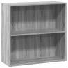 Bookcase Grey Sonoma - 80x30x77 cm Engineered Wood Storage