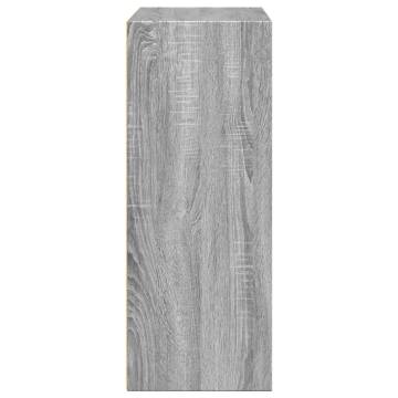 Bookcase Grey Sonoma - 80x30x77 cm Engineered Wood Storage