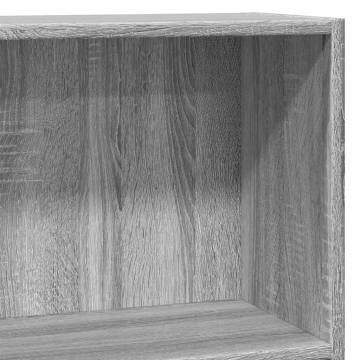 Bookcase Grey Sonoma - 80x30x77 cm Engineered Wood Storage