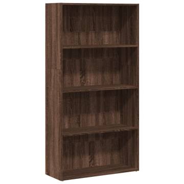 Brown Oak Bookcase - Stylish & Durable Storage Solution