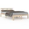 Solid Wood Bed Frame 140x190 cm - Modern & Stylish | Hipomarket