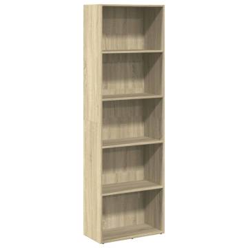 Sonoma Oak Bookcase - Stylish Storage Solution (60x30x189 cm)