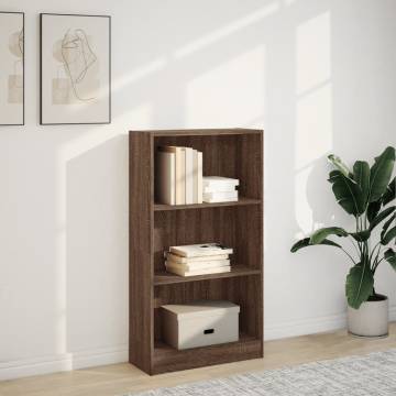 Bookcase Brown Oak 60x24x109 cm - Durable Storage Solution