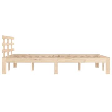 Solid Wood Bed Frame 140x190 cm - Modern & Stylish | Hipomarket