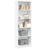  Bookcase White 60x24x176 cm Engineered Wood Colour white Quantity in Package 1 Height 176 cm Width 60 cm 