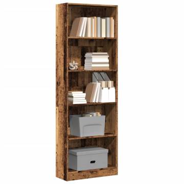 Bookcase Old Wood 60x24x176 cm - Stylish Storage Solution