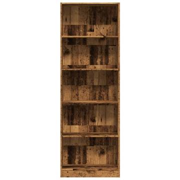 Bookcase Old Wood 60x24x176 cm - Stylish Storage Solution